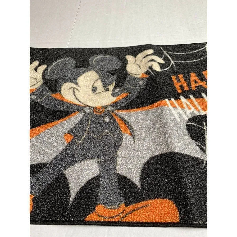 Disney‎ Mickey Mouse Vampire Spider Web Halloween Accent Rug